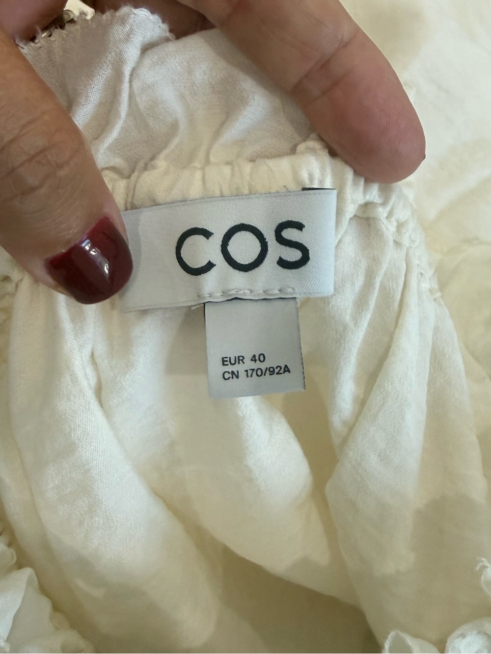 COS Ruffled High-Neck Blouse Size M - Picture 7 of 7